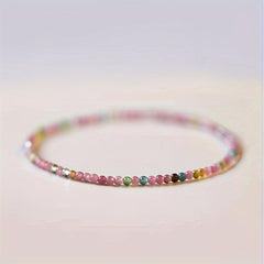 4mm Elegant Natural Beaded Bracelet - Chinese Style Colorful Beads for Daily Wear & Energy Balance
