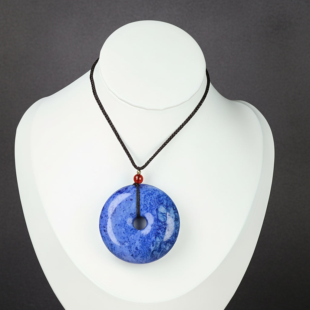 Bohemian Cosmic Galaxy Stone Pendant for Spiritual Intuition, Emotional Healing, and Unisex Style