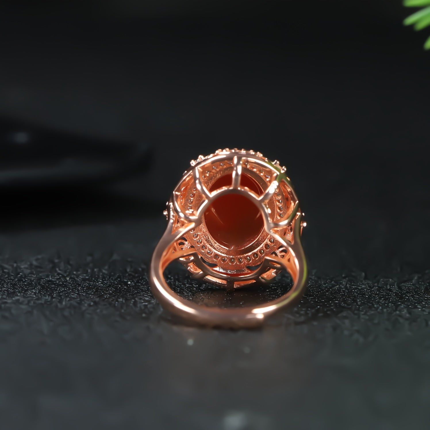 Vintage Red Stone Live Ring for Men - Grounding Energy & Timeless Style Jewelry