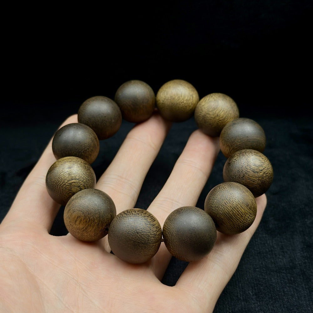 Sacred Agarwood Mala Beads for Spiritual Wealth & Harmonious Energy