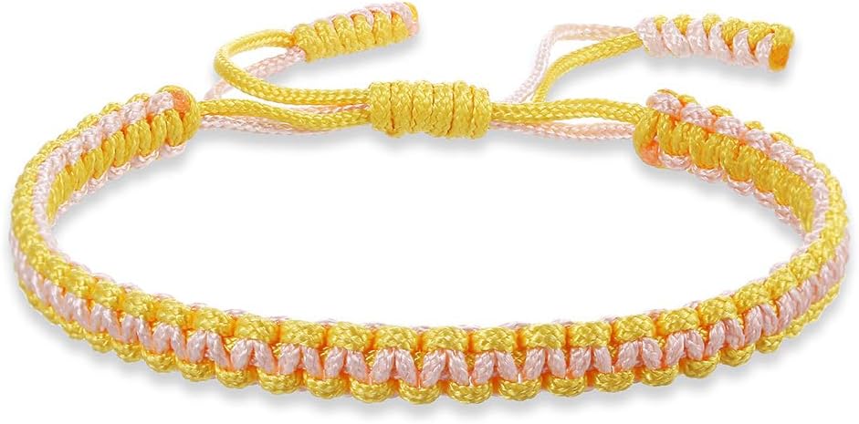 Colorful Tibetan Buddhist Bracelets - Handmade Braided Rope for Protection & Family Harmony