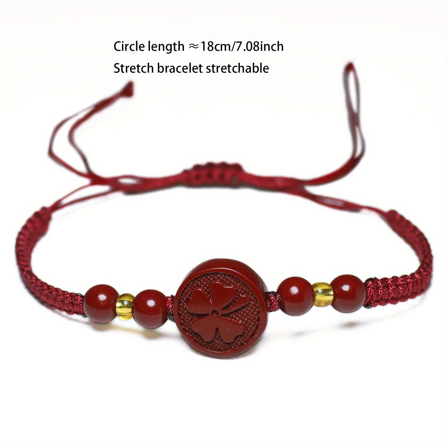 Elegant Handmade Clover Charm Bracelet - Harmony Enhancing Adjustable Design for Holidays