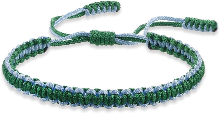 Colorful Tibetan Buddhist Bracelets - Handmade Braided Rope for Protection & Family Harmony