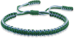 Colorful Tibetan Buddhist Bracelets - Handmade Braided Rope for Protection & Family Harmony