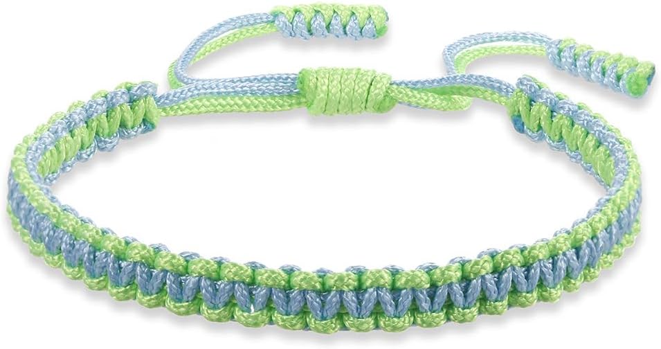 Colorful Tibetan Buddhist Bracelets - Handmade Braided Rope for Protection & Family Harmony