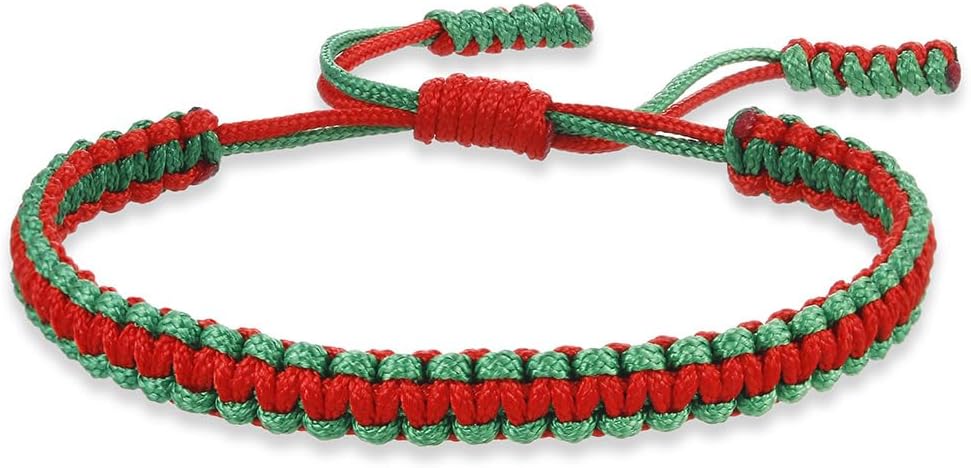Colorful Tibetan Buddhist Bracelets - Handmade Braided Rope for Protection & Family Harmony