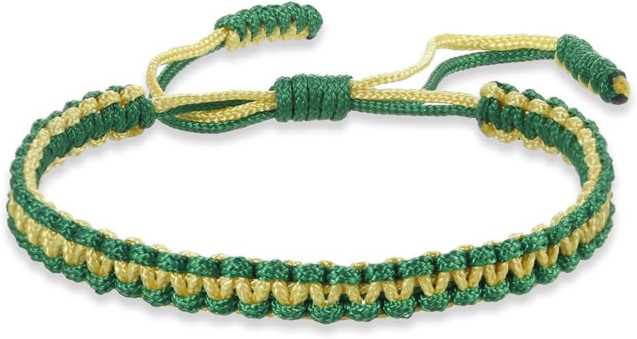 Colorful Tibetan Buddhist Bracelets - Handmade Braided Rope for Protection & Family Harmony