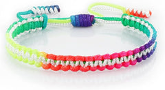 Colorful Tibetan Buddhist Bracelets - Handmade Braided Rope for Protection & Family Harmony