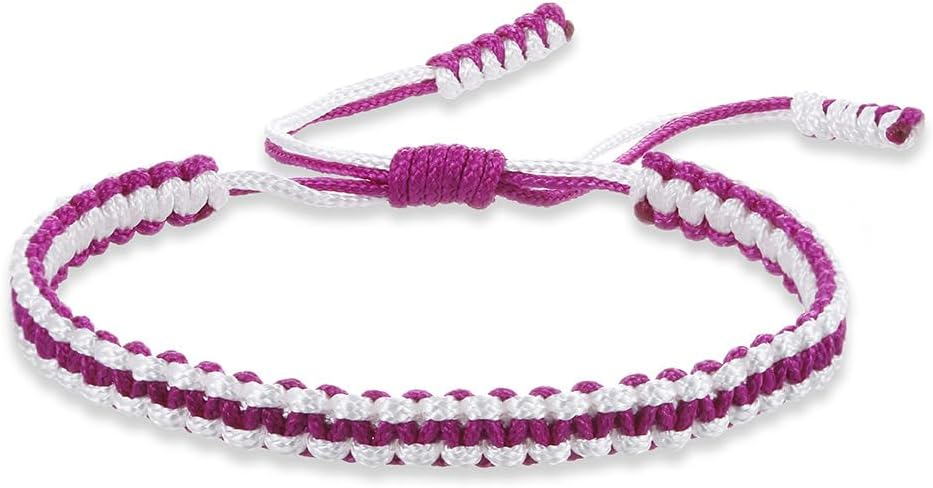 Colorful Tibetan Buddhist Bracelets - Handmade Braided Rope for Protection & Family Harmony