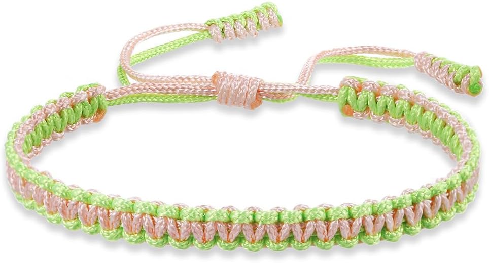 Colorful Tibetan Buddhist Bracelets - Handmade Braided Rope for Protection & Family Harmony
