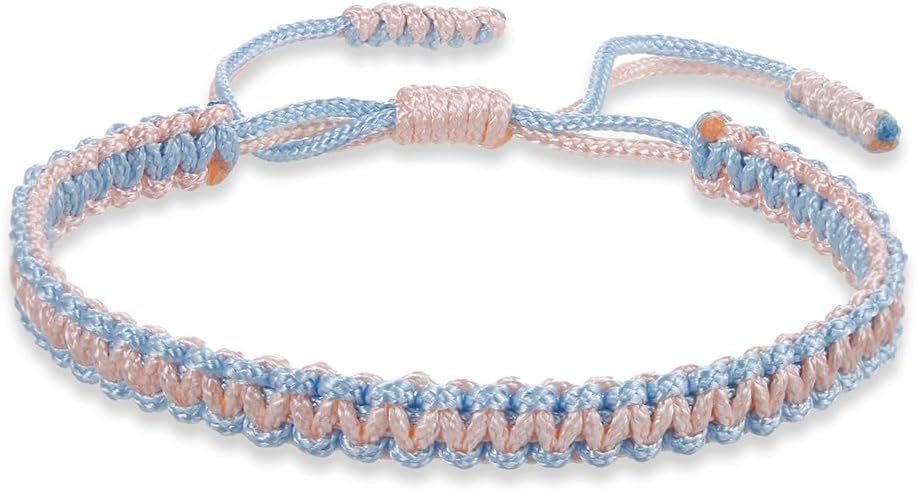 Colorful Tibetan Buddhist Bracelets - Handmade Braided Rope for Protection & Family Harmony