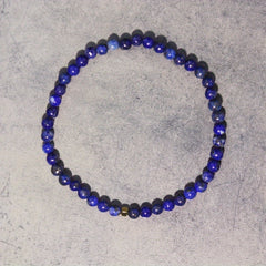 Natural Lapis Lazuli Beaded Stretch Wristband - Boho Style for Daily Wear & Gifting