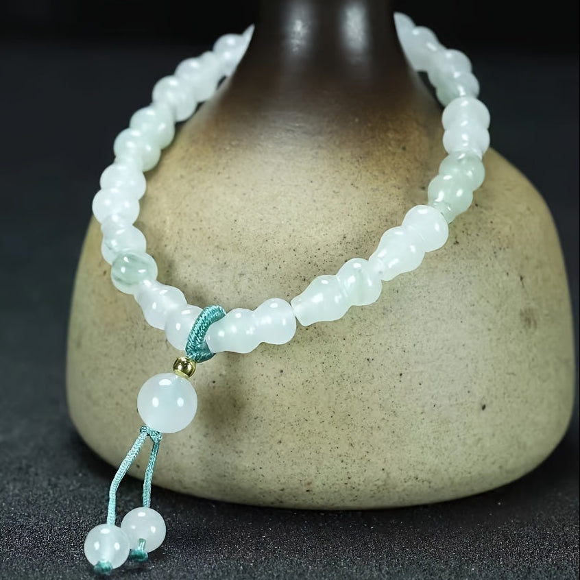 Imitation Jade Gourd Bracelet Energy Balance Men Women Accessories