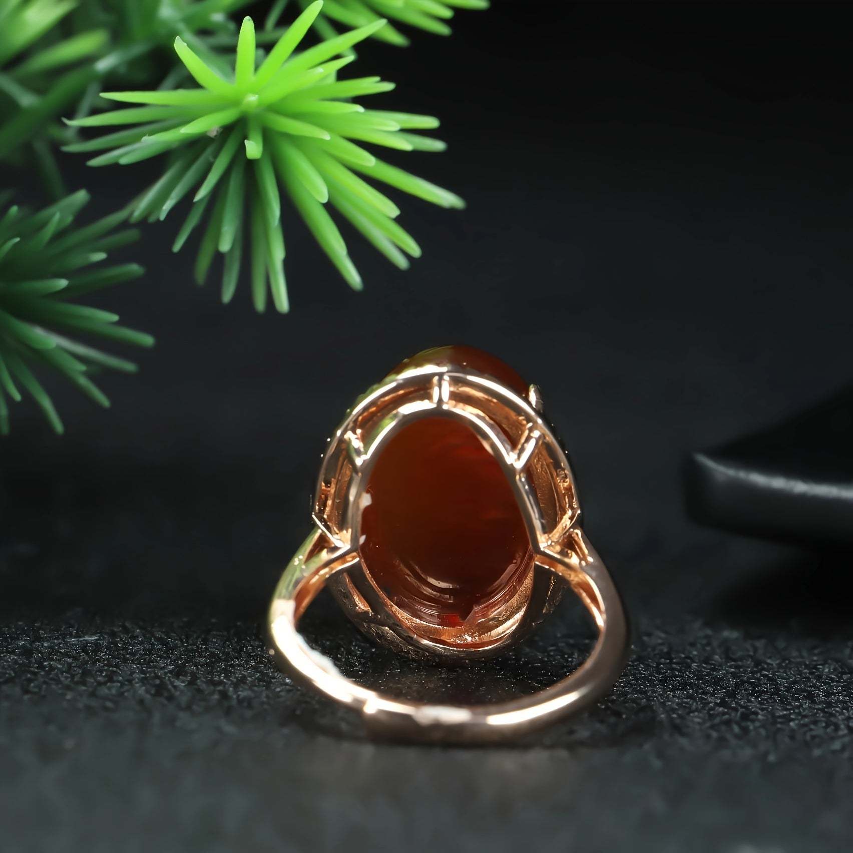 Vintage Red Carnelian Ring - Men's Accessory for Energy Balance & Protection