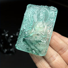 Zen Harmony Pendant Necklace - Natural Carved Stone Jewelry for Mindful Energy and Vintage Style