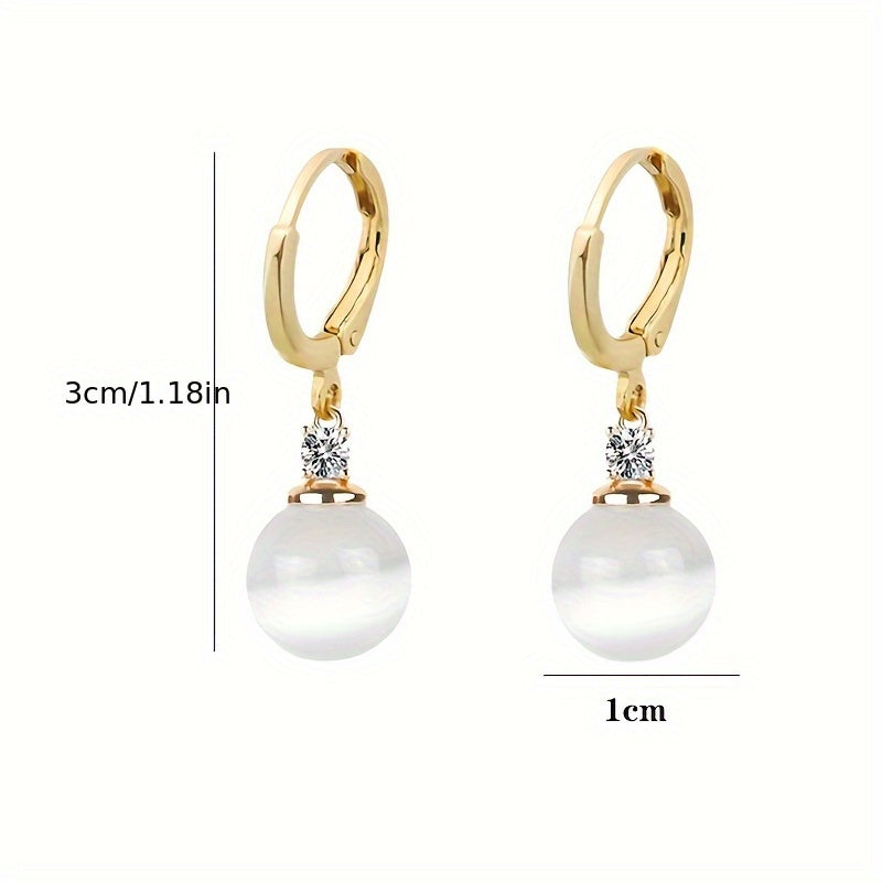 Bohemian Cat's Eye Drop Earrings - Summer Vibes & Harmony Energy