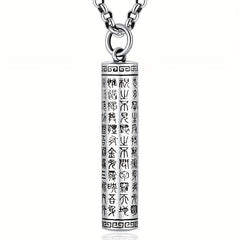 Vintage Rotatable Amulet Pendant for Scriptures & Ashes - Auspicious Energy Enhancer