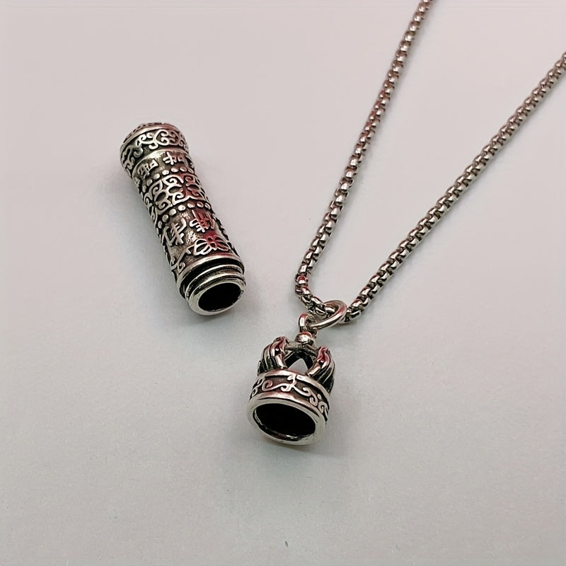 Vajra Retro Pendant with Rotating Opening - Protection & Spiritual Energy