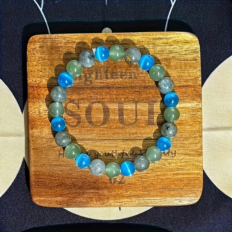 Women's Natural Garnet Hematite Smoky Quartz & Obsidian Grounding Protection Bracelet - Root Chakra Jewelry for Spiritual Defense, Stability & Inner Strength