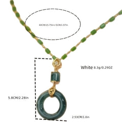 Light Luxury Retro Necklace - Versatile Collarbone Chain with Safety Buckle Pendant for Harmony & Style