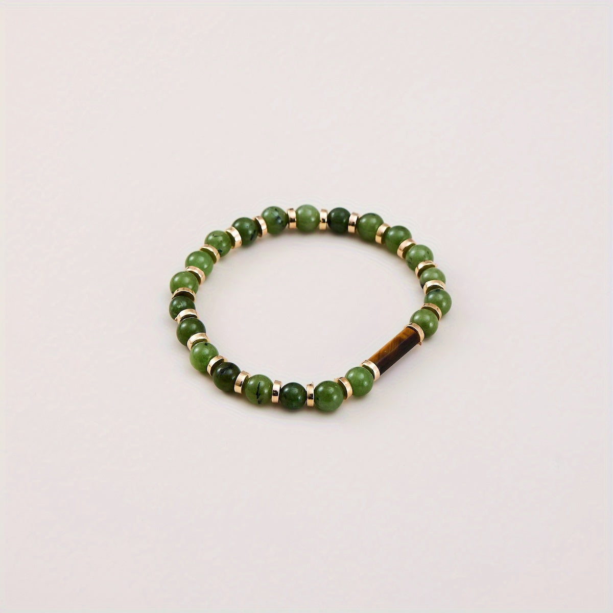 Green Bead Bracelet - Minimalist Energy for Everyday Harmony & Bohemian Style
