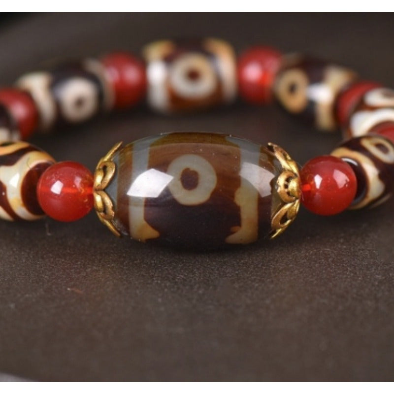 Natural Agate Bead Bracelet – Protective Energy & Harmony for Daily Wear