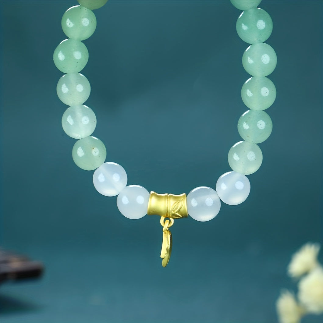 Natural Stone Aventurine Gradient Beaded Bracelet - Harmony & Prosperity for Men & Women