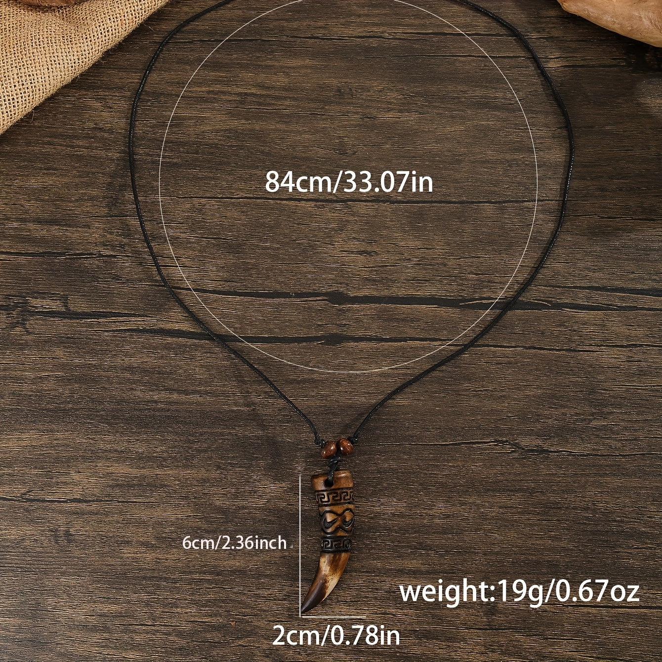 Vintage Wolf Tooth Necklace - Protective Energy & Handmade Craftsmanship