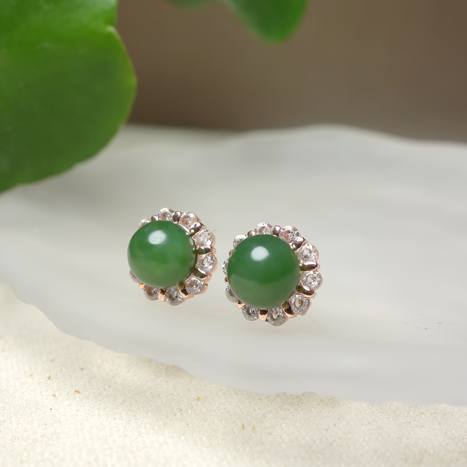 Boho Natural Stone Earrings - Copper Alloy Hoops for Men & Women - Spiritual Energy & Harmony