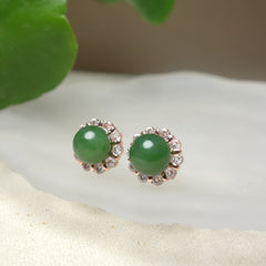 Boho Natural Stone Earrings - Copper Alloy Hoops for Men & Women - Spiritual Energy & Harmony