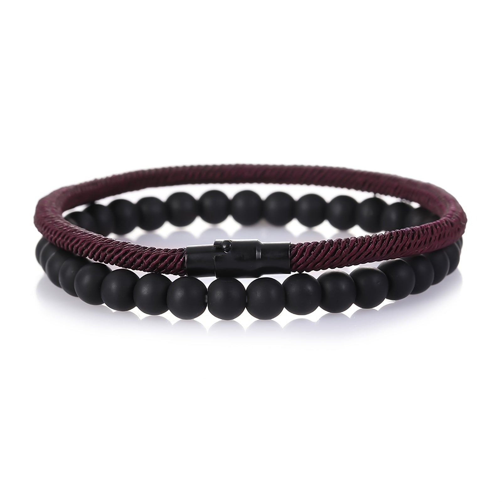 Minimalist Natural Stone Bracelet - Simple Elegance for Men's Style & Energy