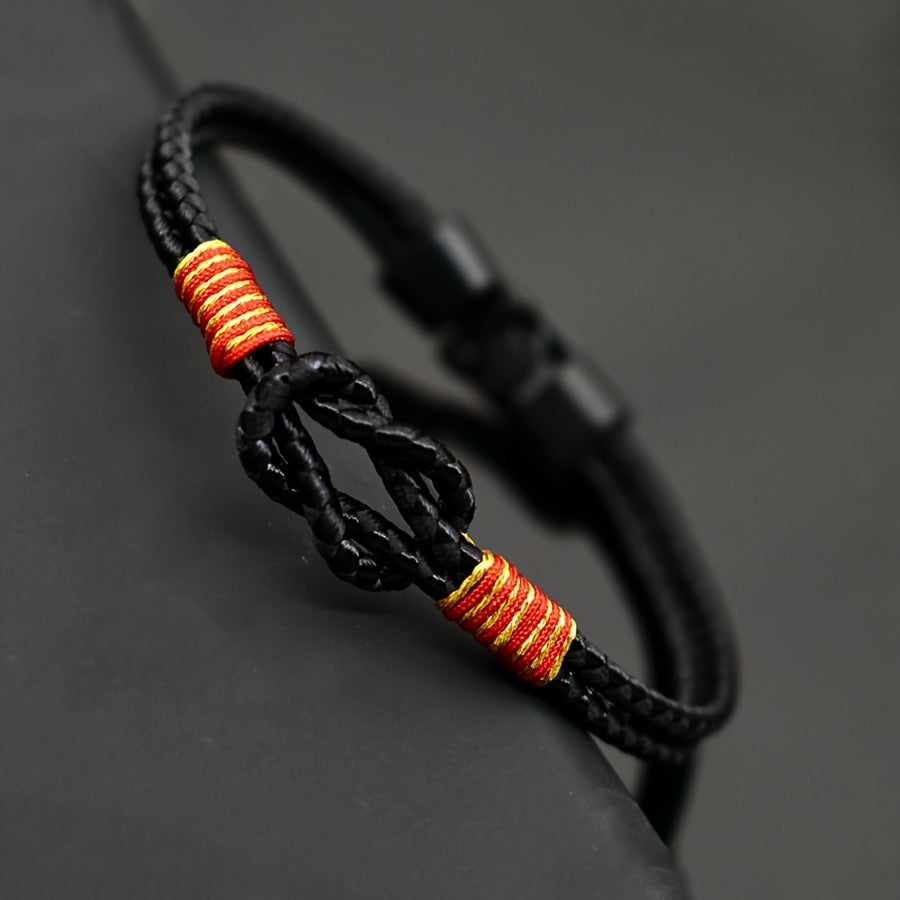 Braided Cord Bracelet - Heavy-Duty Friendship Knot for Strength & Harmony