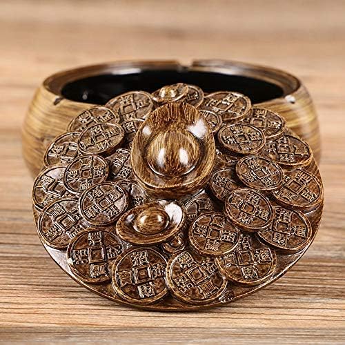 Feng Shui Wealth Treasure Bowl  Sacred Abundance Altar Centerpiece Wealth Porsperity Figurine, Feng Shui Decor Attract Wealth and Good Luck
