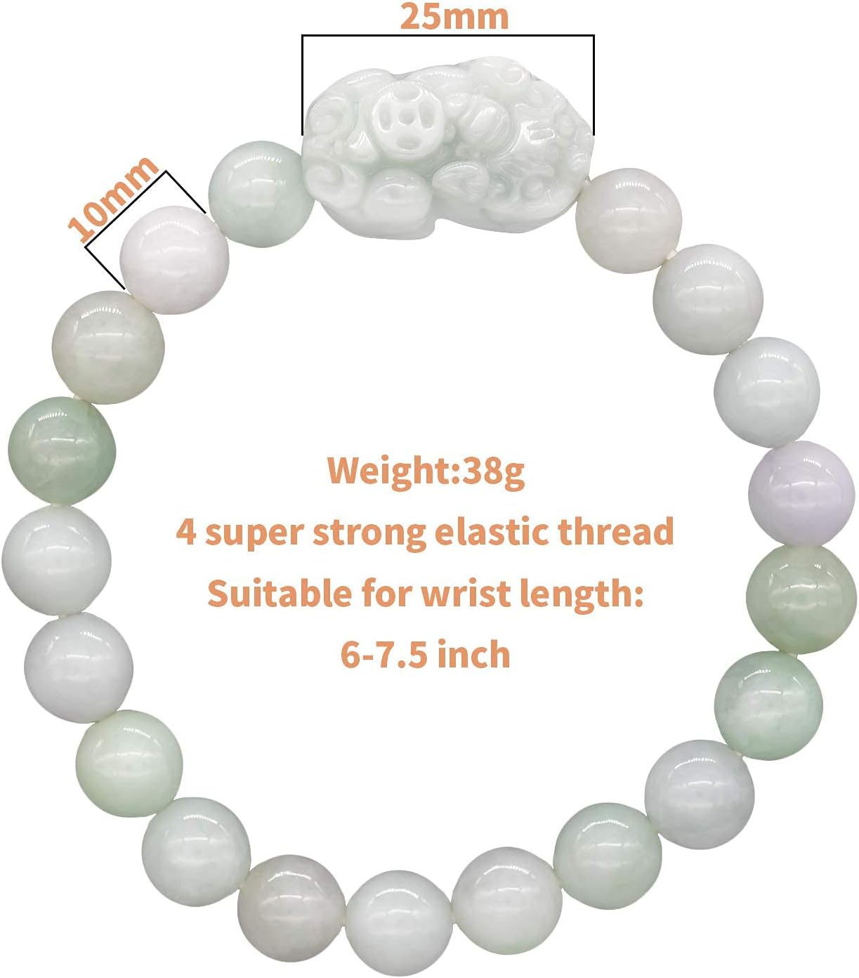 Fengshui Wealth Prosperity White Real Jade Set - Attract Wealth & Good Luck with Pi Xiu Pi Yao