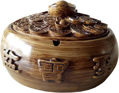 Feng Shui Wealth Treasure Bowl  Sacred Abundance Altar Centerpiece Wealth Porsperity Figurine, Feng Shui Decor Attract Wealth and Good Luck