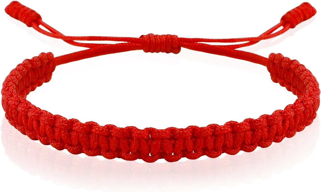Red Protection Pulsera - Handmade Red String Bracelet for Spiritual Energy & Luck