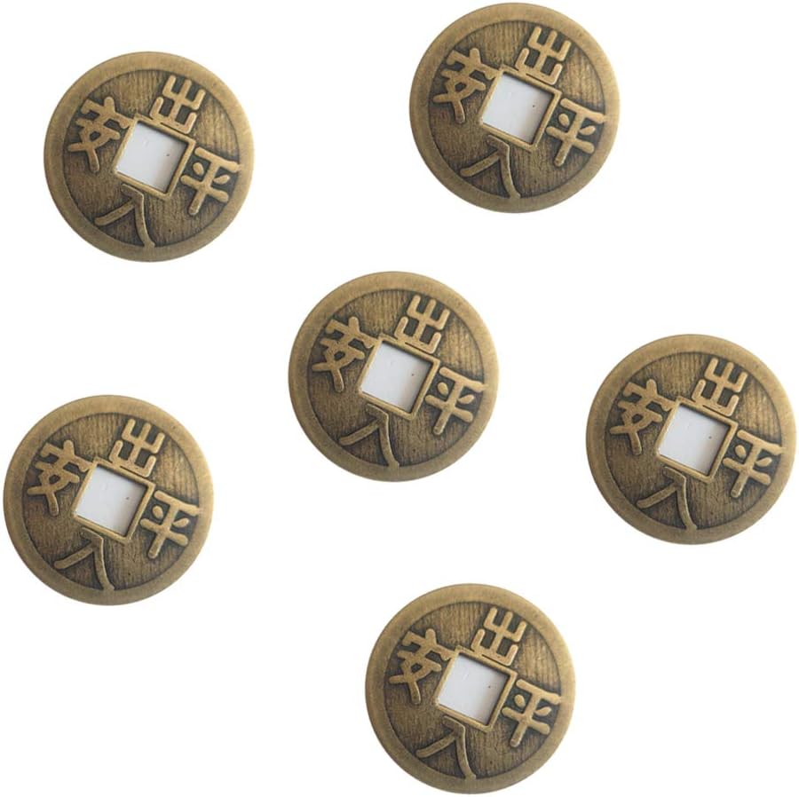 5-Piece Ching Prosperity Coin Set  Ancient Wealth Activation Kit Authentic Wudiguan Coins (Qing Dynasty replica) with powerful Feng Shui  Good Luck Coins +Gift Bag