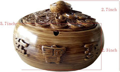 Feng Shui Wealth Treasure Bowl  Sacred Abundance Altar Centerpiece Wealth Porsperity Figurine, Feng Shui Decor Attract Wealth and Good Luck