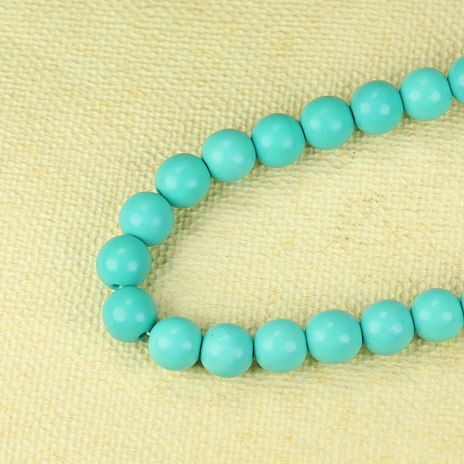 Vintage Natural Turquoise Bead Necklace - Blue-Green Energy for Daily Wear & Protection