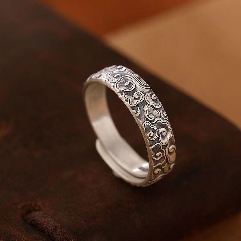 Vintage Thai Chinese Ethnic Adjustable Ring - Cultural Energy & Traditional Craftsmanship