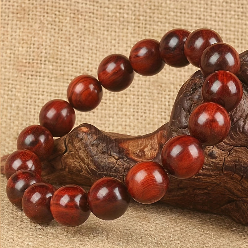 Sandalwood Rosewood Bead Bracelet - Natural Wood Energy for Mindfulness & Daily Harmony