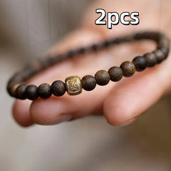 Women's Natural Agarwood Zakiram Bracelet - Spiritual Energy & Cultural Charm