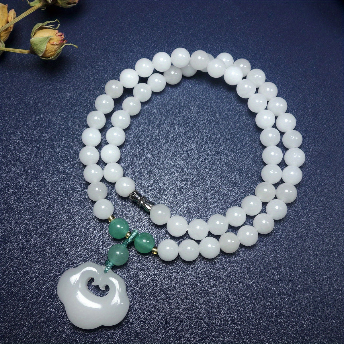 Elegant Natural Stone Necklace - Spiritual Energy & Harmony for Couples