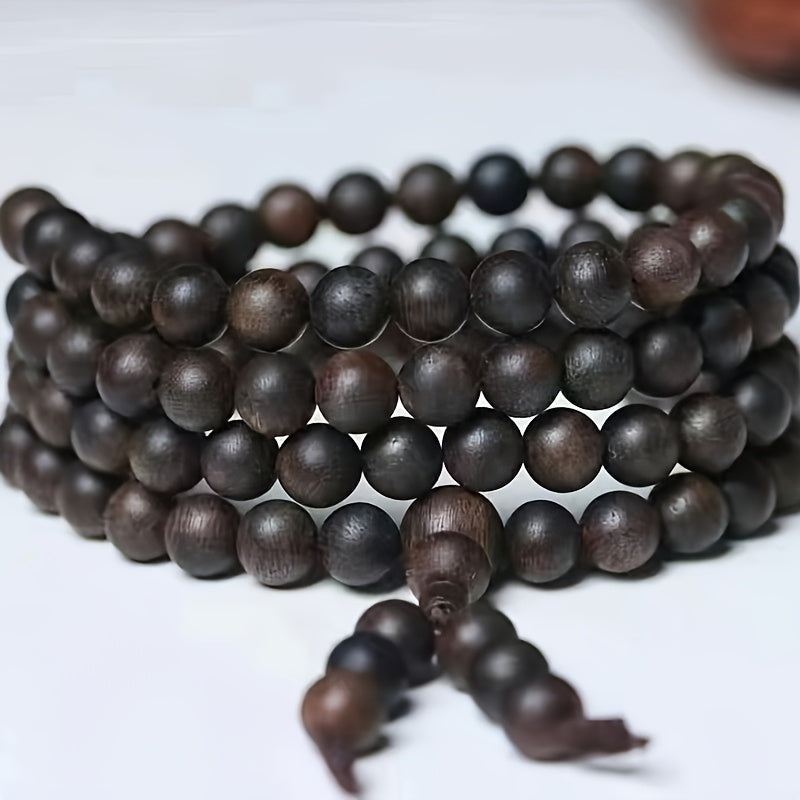 Vietnamese Agarwood 8Mm Bead Bracelet - Hope, Peace & Meditation Energy Unisex Mala