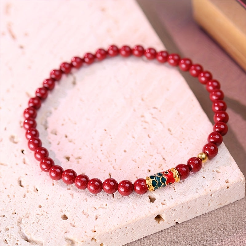 Cinnabar Koi Bracelet Gift Set - Harmony & Prosperity for Daily Wear