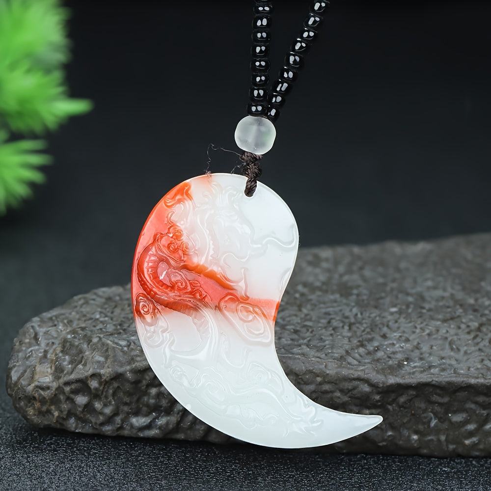 Natural Stone Dragon Phoenix Couples Necklaces for Love, Protection & Stylish Unity - Valentine's Day Gift
