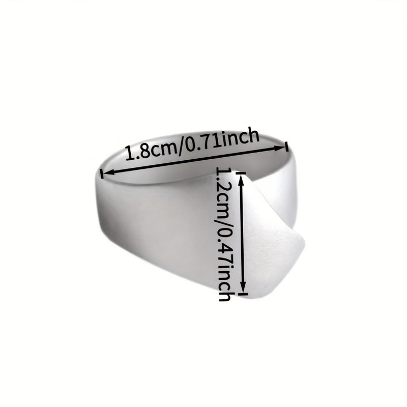 Geometric Matte Sanded Open Ring — Balance & Harmony Unisex Energy Talisman