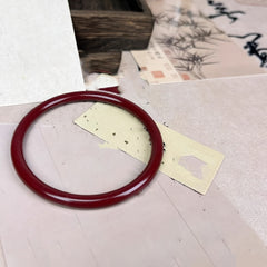 Vintage Chinese Lion Beaded Bracelet - Bohemian Style with Red & Clear Beads for Harmony & Prosperity