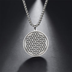 Flower of Life Necklace - Sacred Geometry Protection & Energy Balance