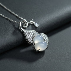 Modern Gourd Pendant Talisman - Health Wealth Longevity Feng Shui Protection Unisex Jewelry